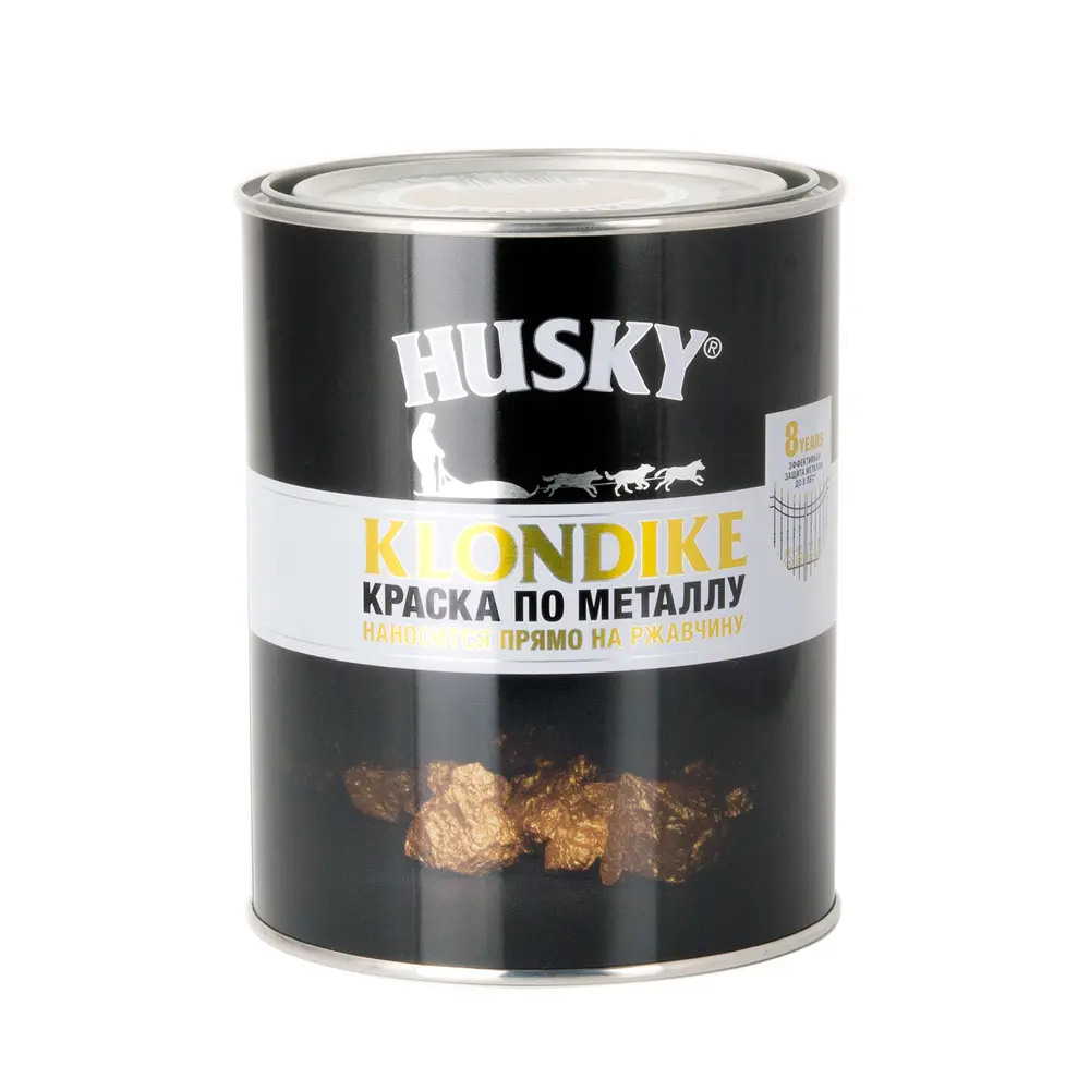 Антикоррозионная краска Husky Klondike для металла темно-зеленая глянцевая 0,9 л 84391771 STLM-0049020 - Вид №1