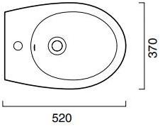 1bs52it00 Биде подвесное ITALY CERAMICA CATALANO - Вид №5