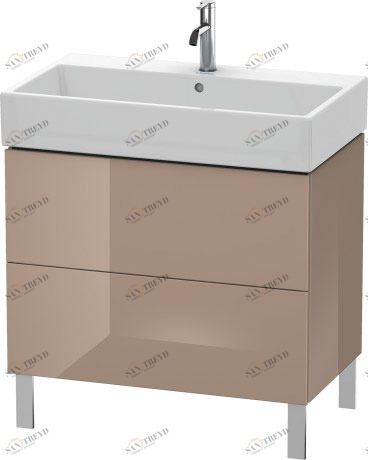 LC677708686 Тумбочка напольная L-Cube #LC6777 784 x 459 мм Капучино глянцевый лак Duravit