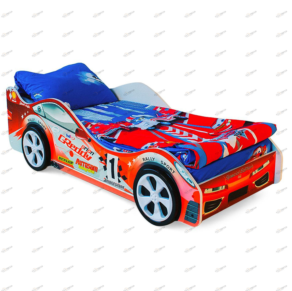 Детская кровать-машина "Стрела" БЕЛЬМАРКО  326739 Красный Santreyd 