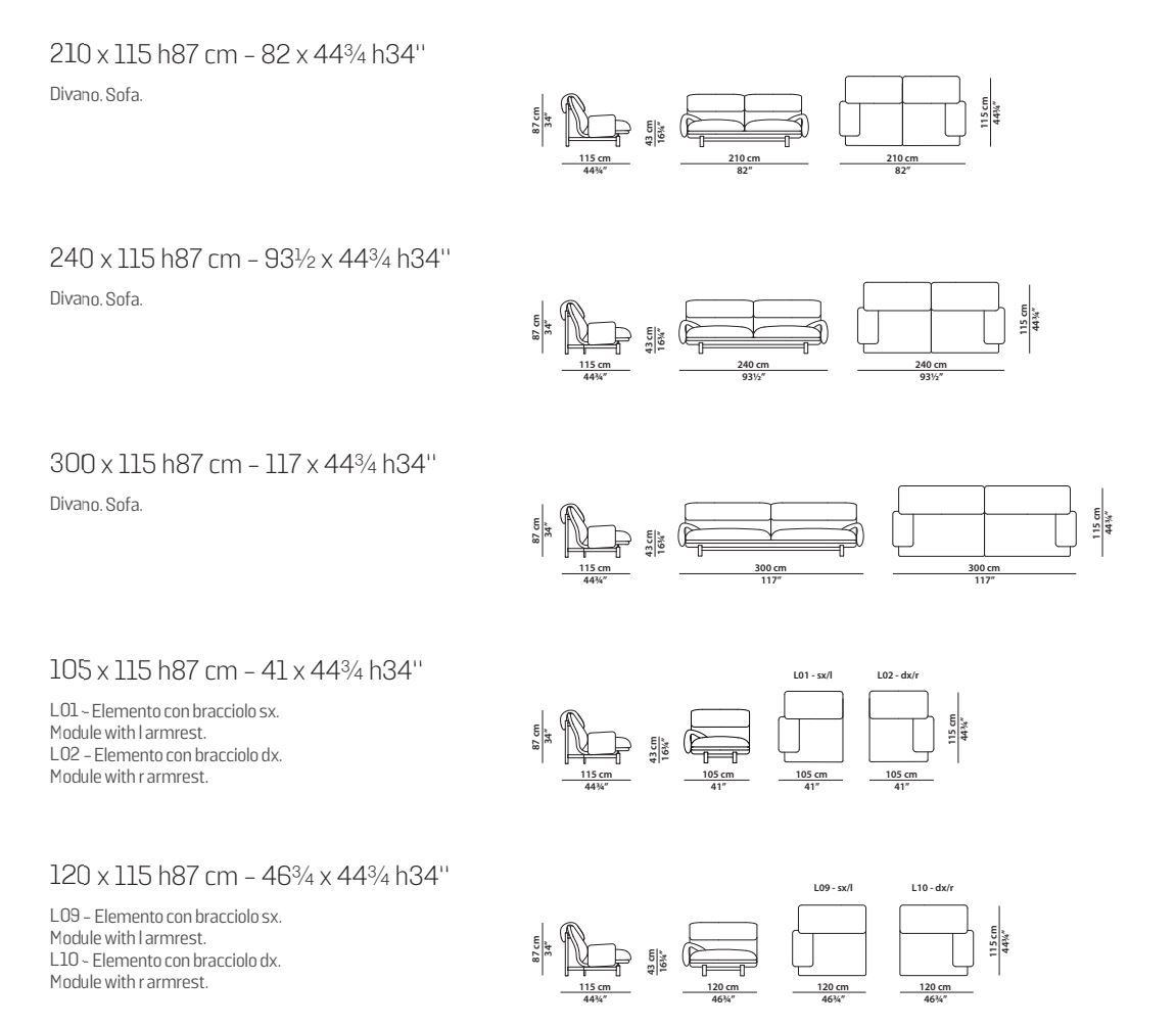 Кожаный диван Baxter Jo ARCH-00140692 - Вид №6