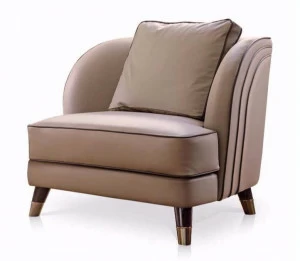 Turri Кожаное кресло по контракту Noir