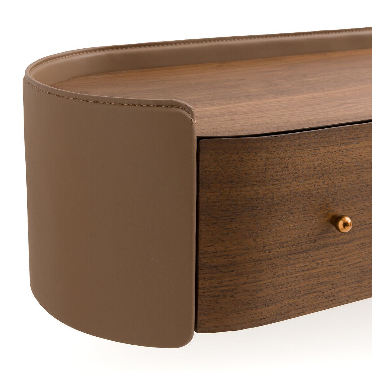 Подвесная консоль из дерева и кожи AMPM Firmo ARCH-00074517 - Вид №1