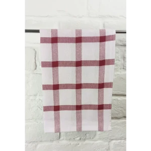 Полотенце вафельное Belezza 40x60 см цвет бело-красный