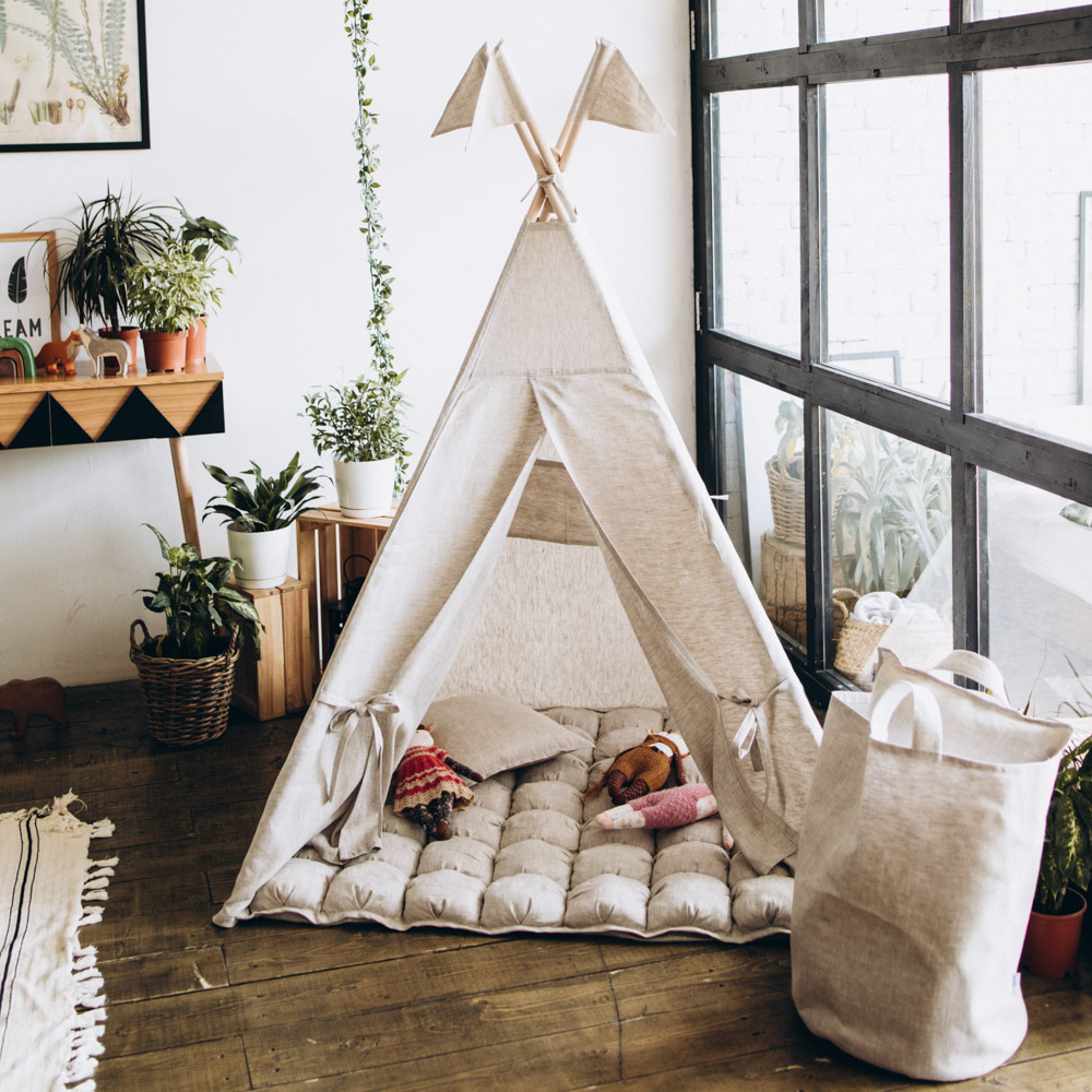 Тканевая корзина из льна VAMVIGVAM ЛЕН 282057 Бежевый Santreyd  - Вид №5