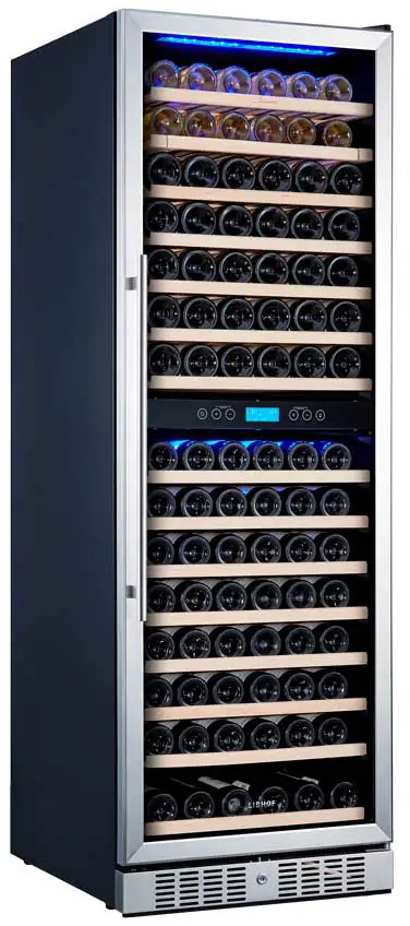 91074590 Винный шкаф Libhof Sommelier SOD-160 59.50x177x68см цвет серый STLM-0882626