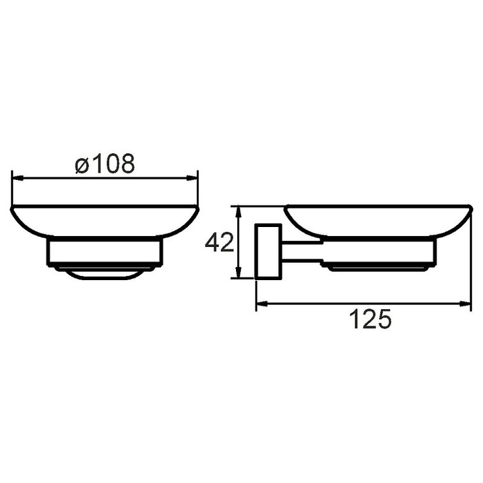 SOLSMG0M42 Milardo Solomon Мыльница настенная Solomon Россия - Вид №1