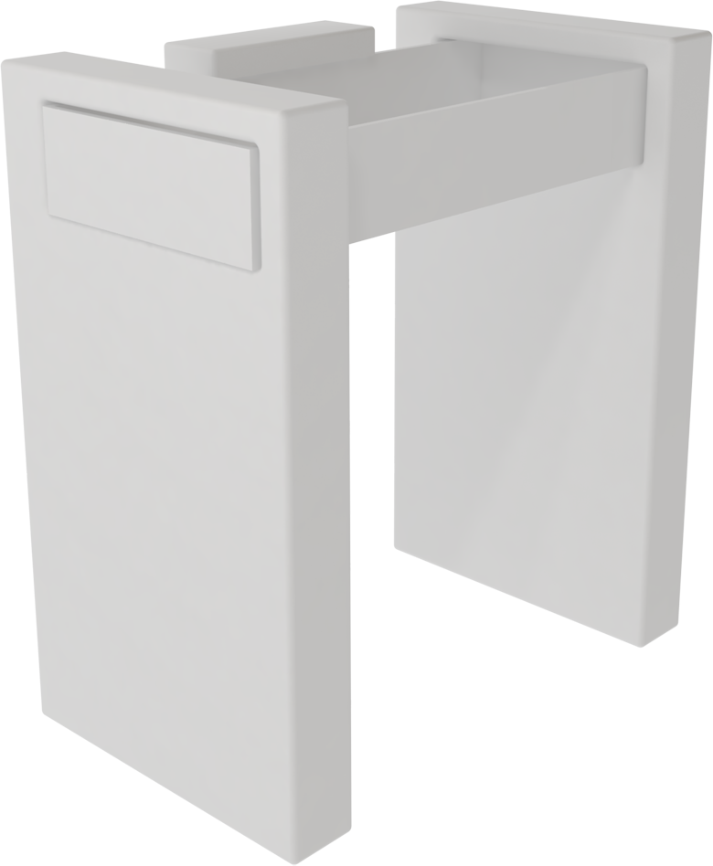 BXLACOL80BW1 Напольная раковина стоящая GSG CERAMIC BOX