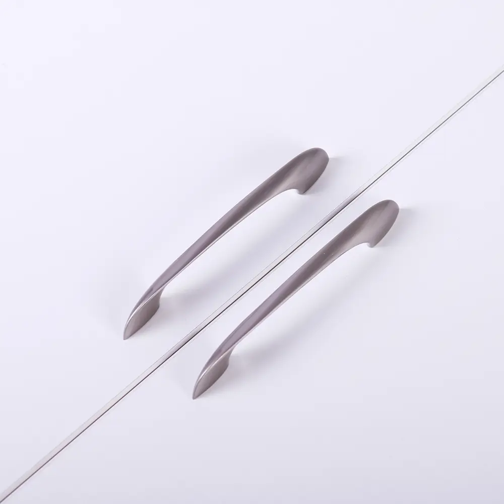 Мебельная ручка-скоба Larvij Elegant 128mm никель серебристый STLM-2088316 - Вид №3