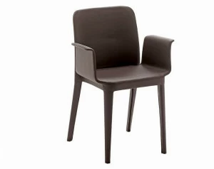 Midj Кожаное кресло с подлокотниками Nené