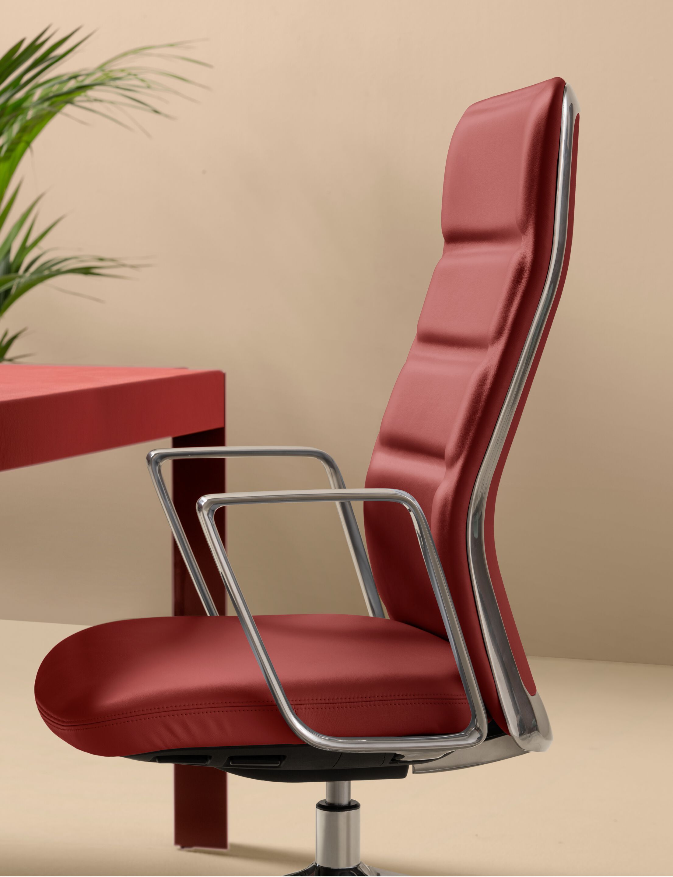 Тканевое регулируемое по высоте офисное кресло с колесами Quinti Sedute It's It ARCH-00042363 - Вид №5