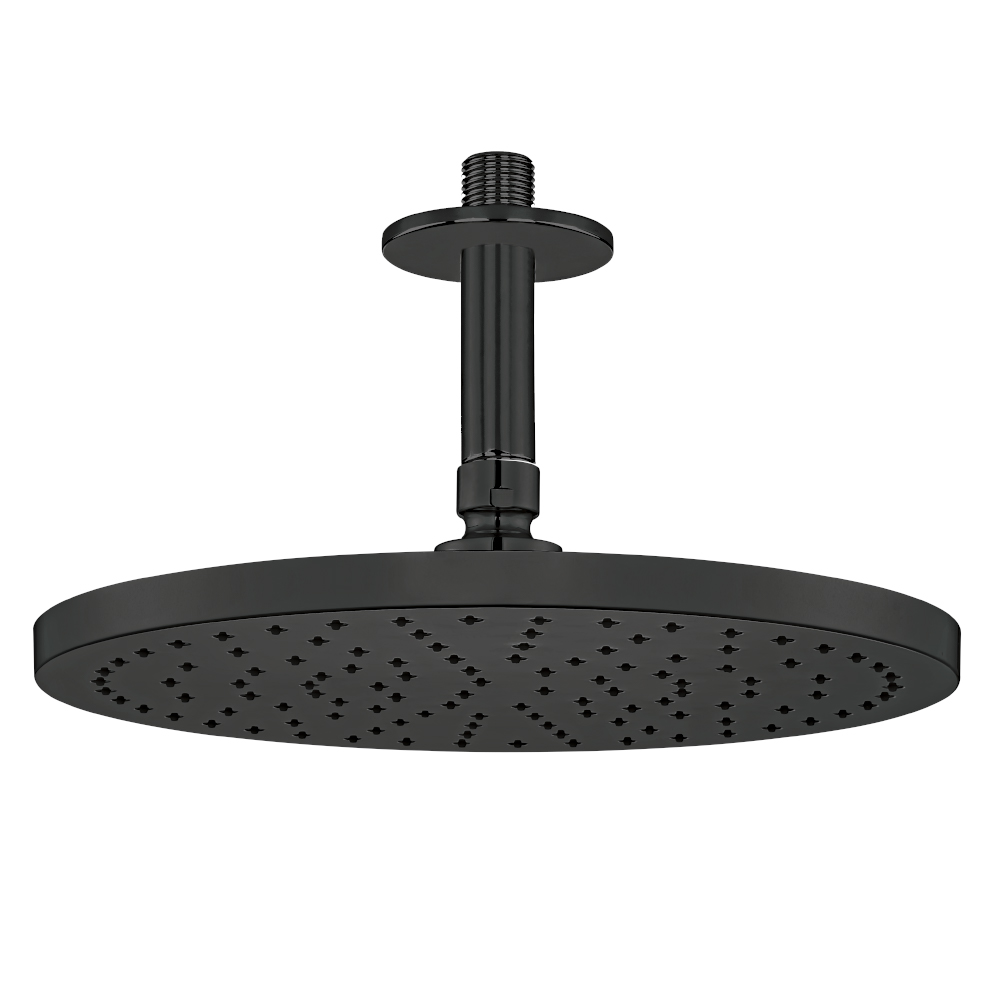 102145033c1  Душевая лейка Myra - потолок - матовый черный Eca 