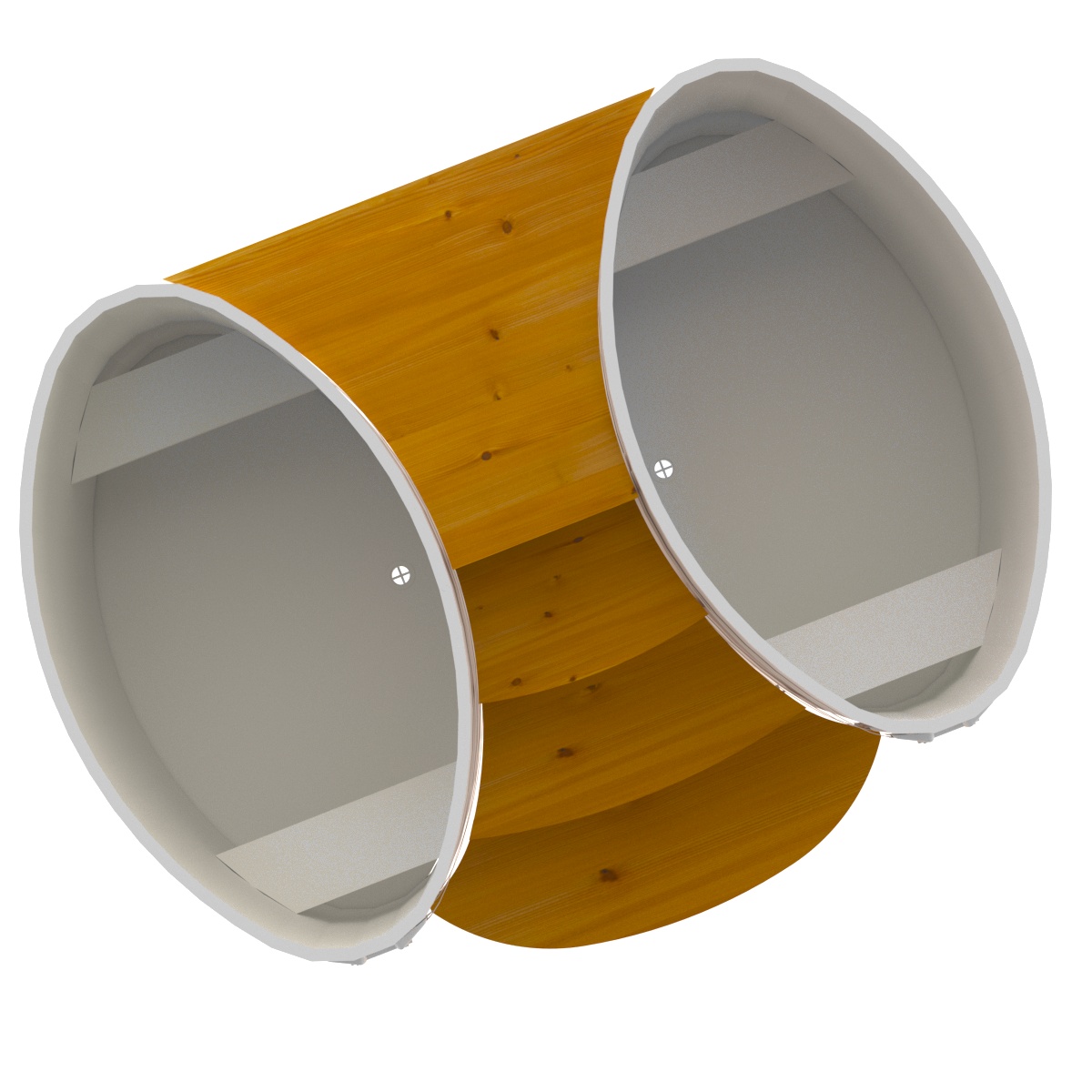 2334 Подиум на 2 купели 0,8х1,42 Рустик натуральный Alyarus  - Вид №2