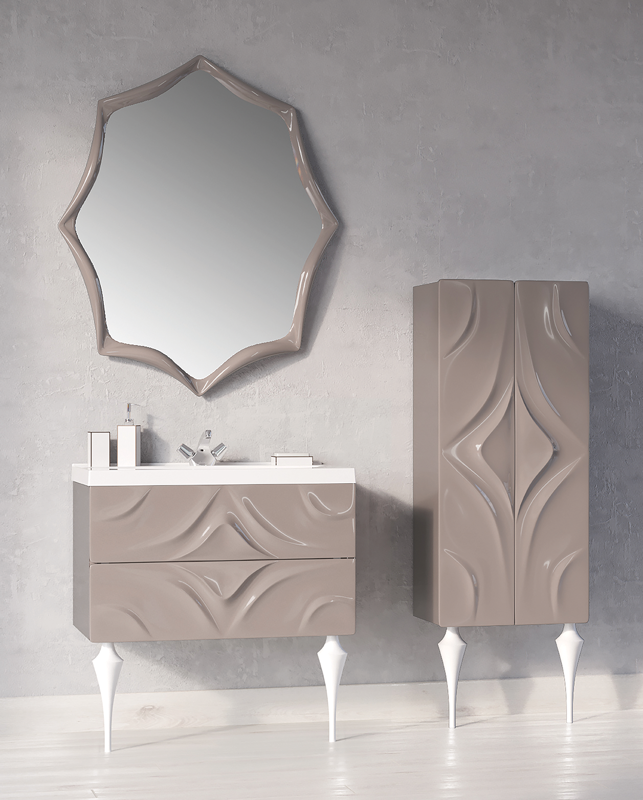 У67654 Зеркало Angel 80*100 Cappuccino 1 Marka Art - Вид №1