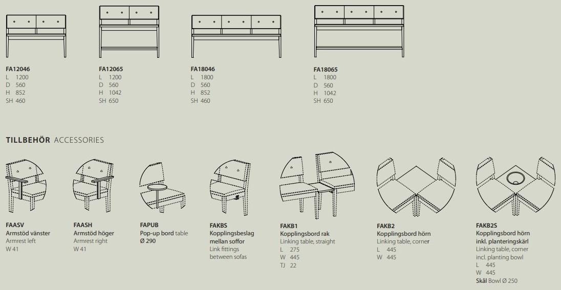 Karl Andersson Мягкая скамья из ткани sun-id-1347125 - Вид №8