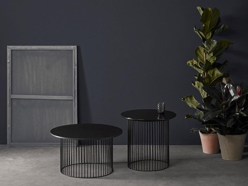 Kendo Mobiliario Низкий круглый журнальный столик из стали и дерева sun-id-1394498 - Вид №3