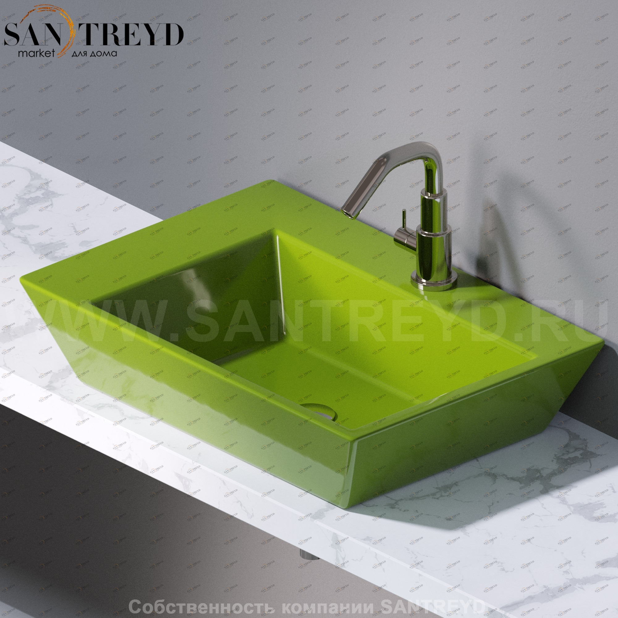 L291121 Подвесная раковина настенная прямоугольная A. e T. Italia PRISMA AeT ITALIA