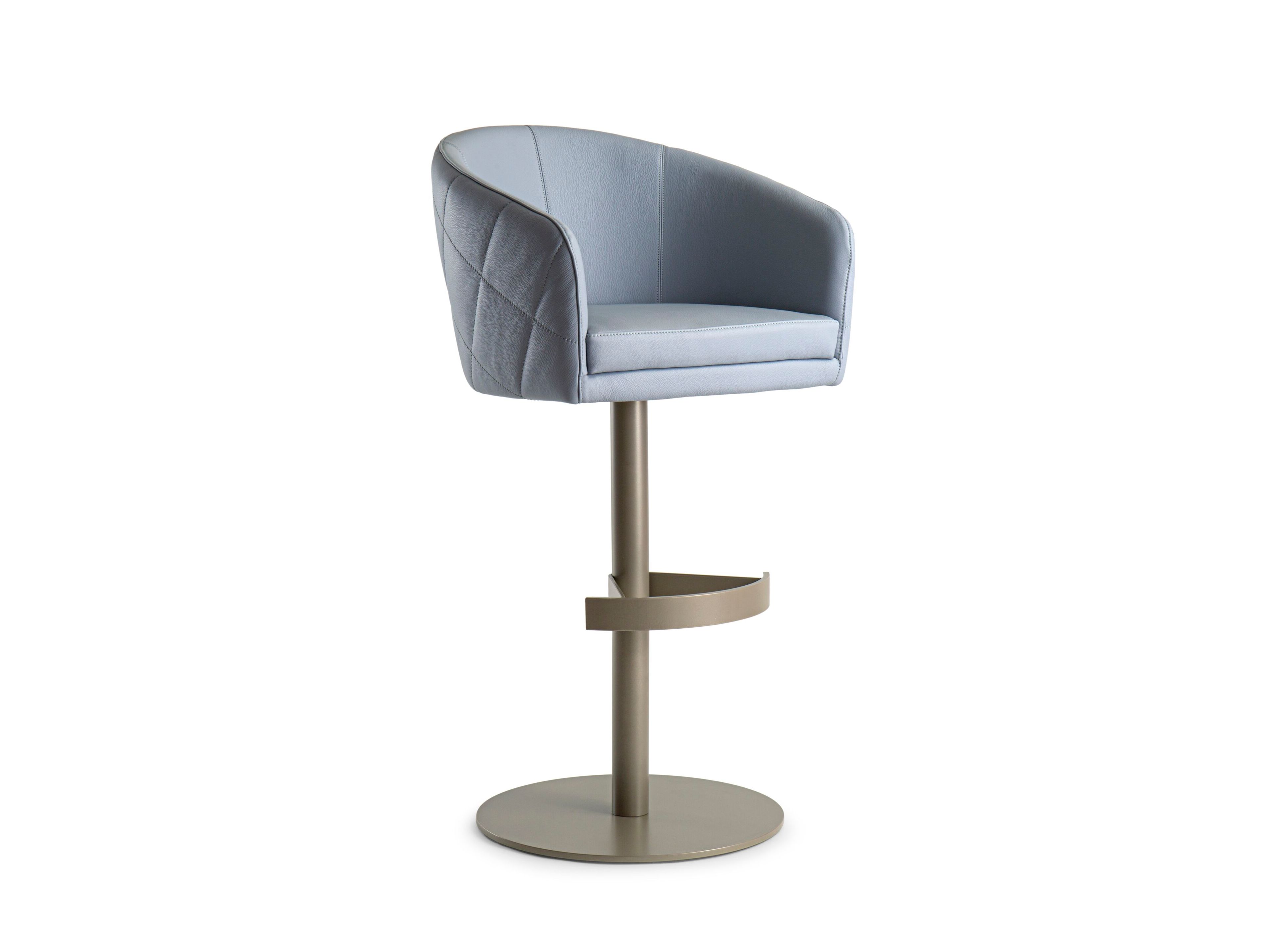 Высокий кожаный стул с подлокотниками Borzalino Zoe ARCH-00007579 - Вид №2