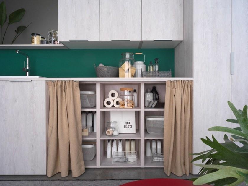 Ideagroup Шкаф для стирки из меламина с раковиной для стиральной машины Kandy sun-id-1362200 - Вид №10