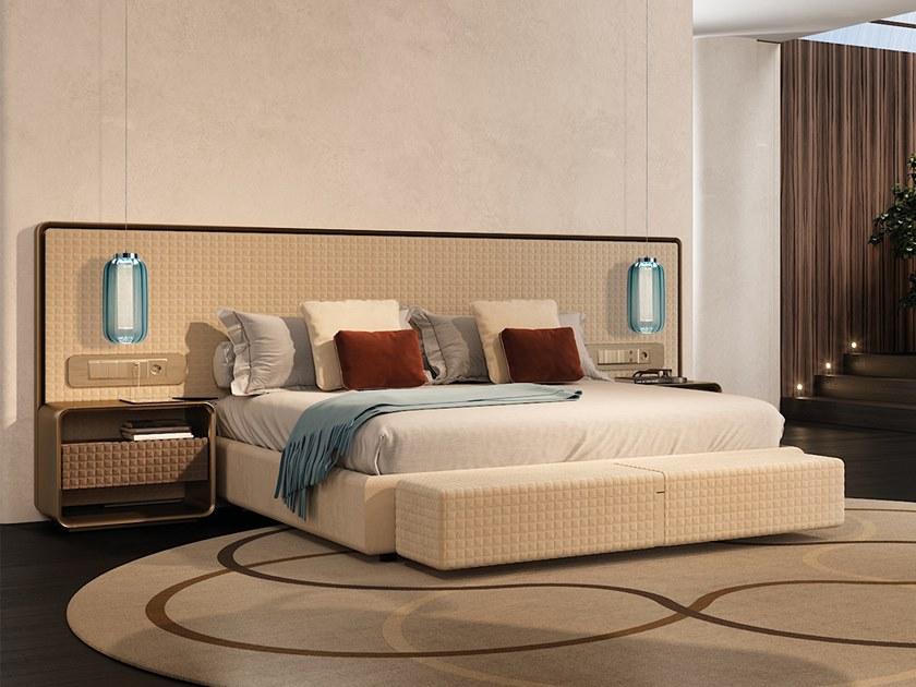 Reflex Кровать двуспальная в коже с высоким изголовьем Oh sun-id-1454879 - Вид №3