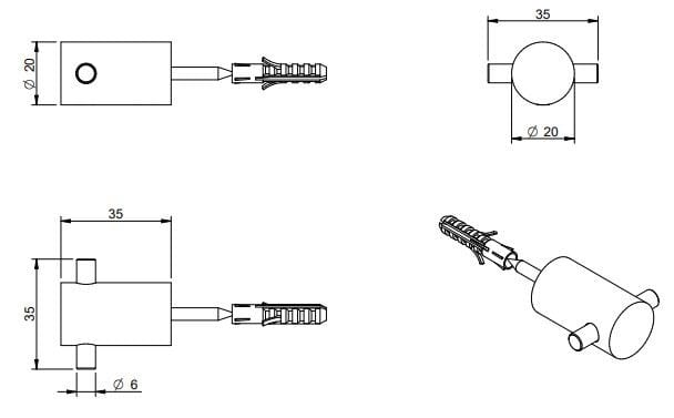 Латунный халат Rubinetterie Treemme Tag ARCH-00127493 - Вид №2