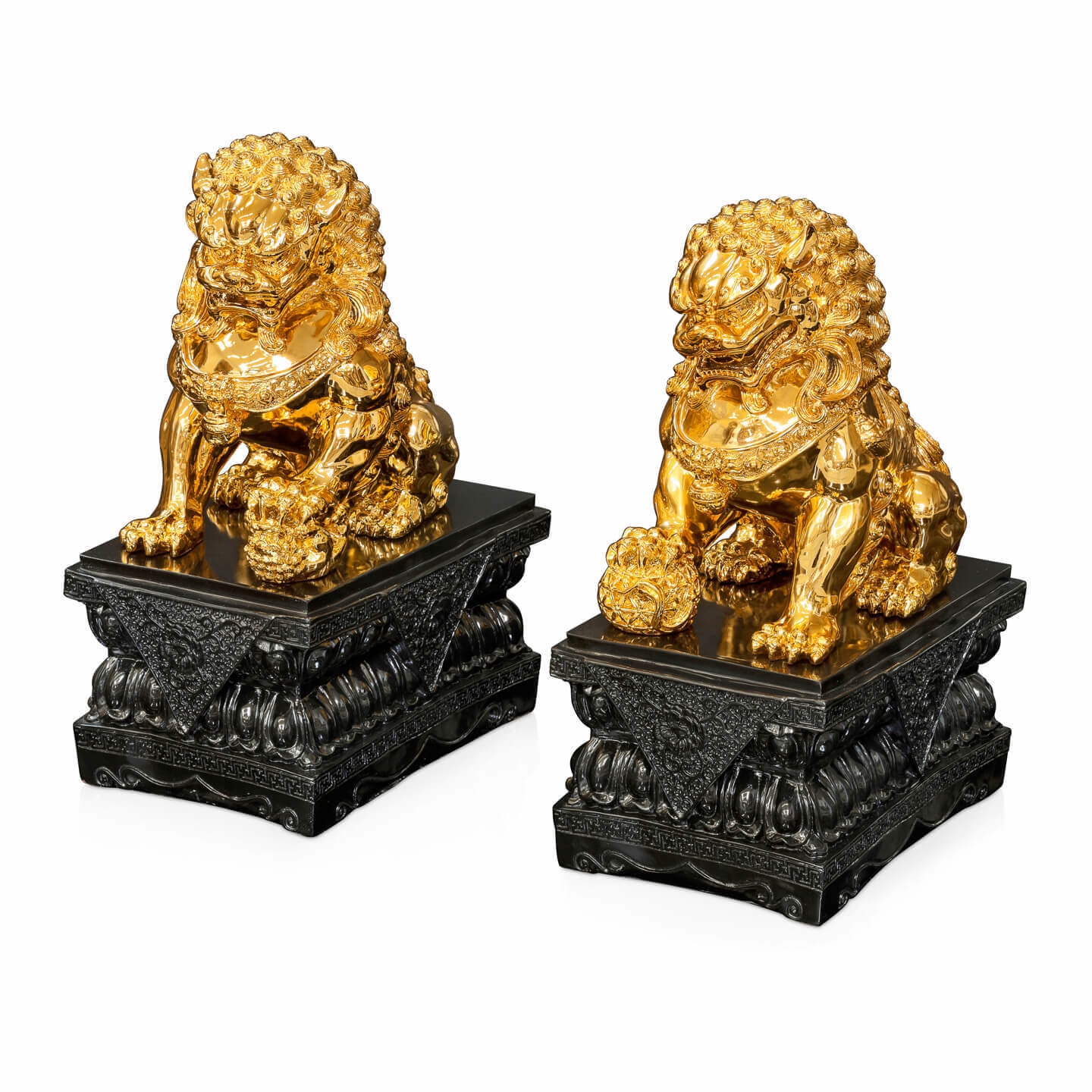 600420,93 ABHIKA FOODOG W / SEP BASE SET 2 ШТ. BLACK/GOLD 600420.93