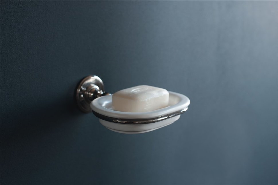 Мыльница керамическая, НИКЕЛЬ [ARCA1 NKL] Arcade Burlington ARCA1 NKL - Вид №2