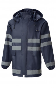 65799 Куртка-ветровка с СВП синяя  Непромокаемая спецодежда  размер 52-54/170-176