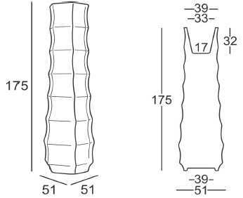 Plust Ваза из полиэтилена Roo sun-id-1349485 - Вид №9