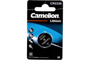 15083856 Литиевая батарейка CR2330 BL-1, 3V 3074 Camelion