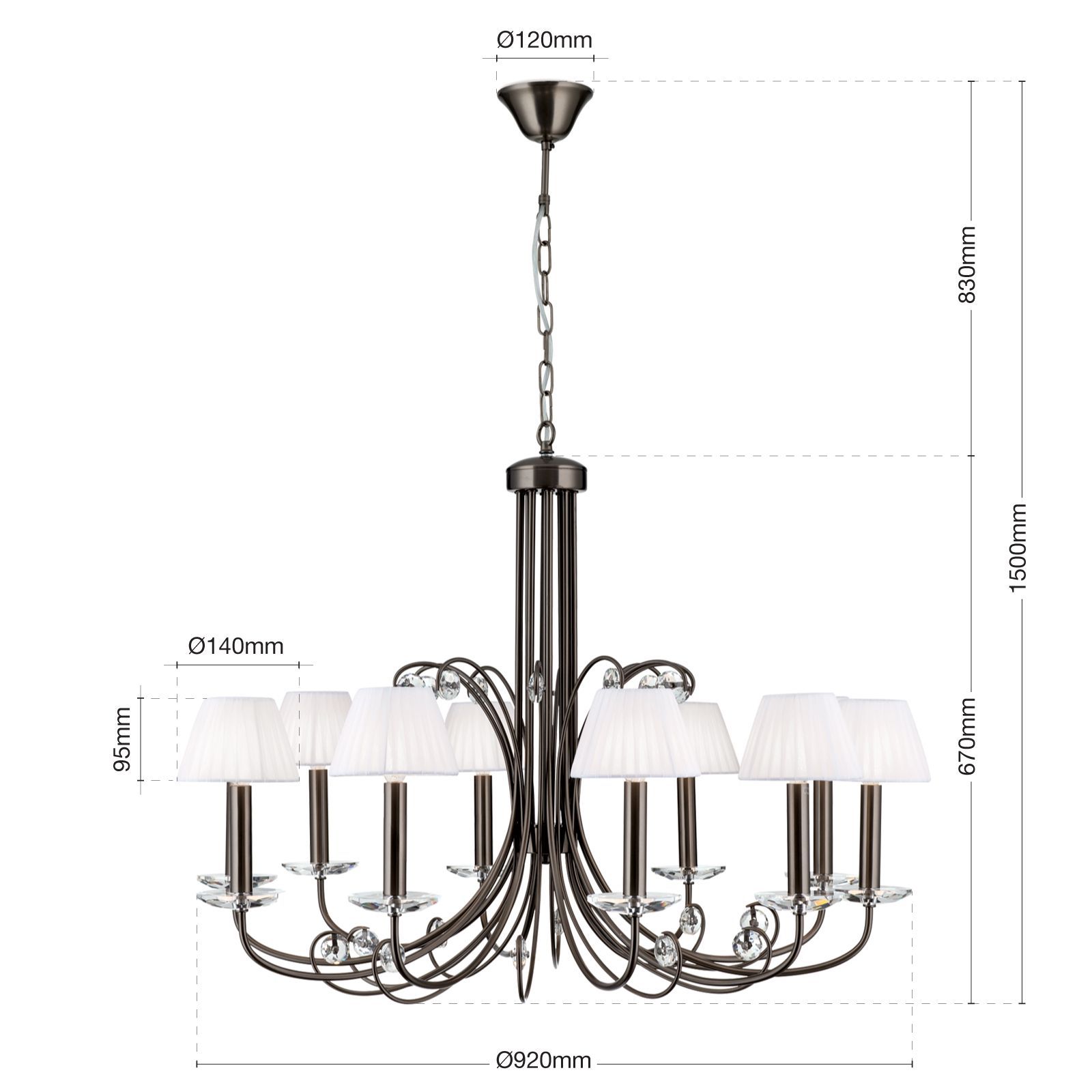 Латунная люстра Orion Ariane ARCH-00009584 - Вид №31