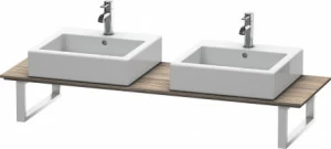 XL046C05151 Консоль для накладных раковин и встраиваемых умывальников, для угла слева X-Large #XL046C 550 мм Сосна коричневая, декор