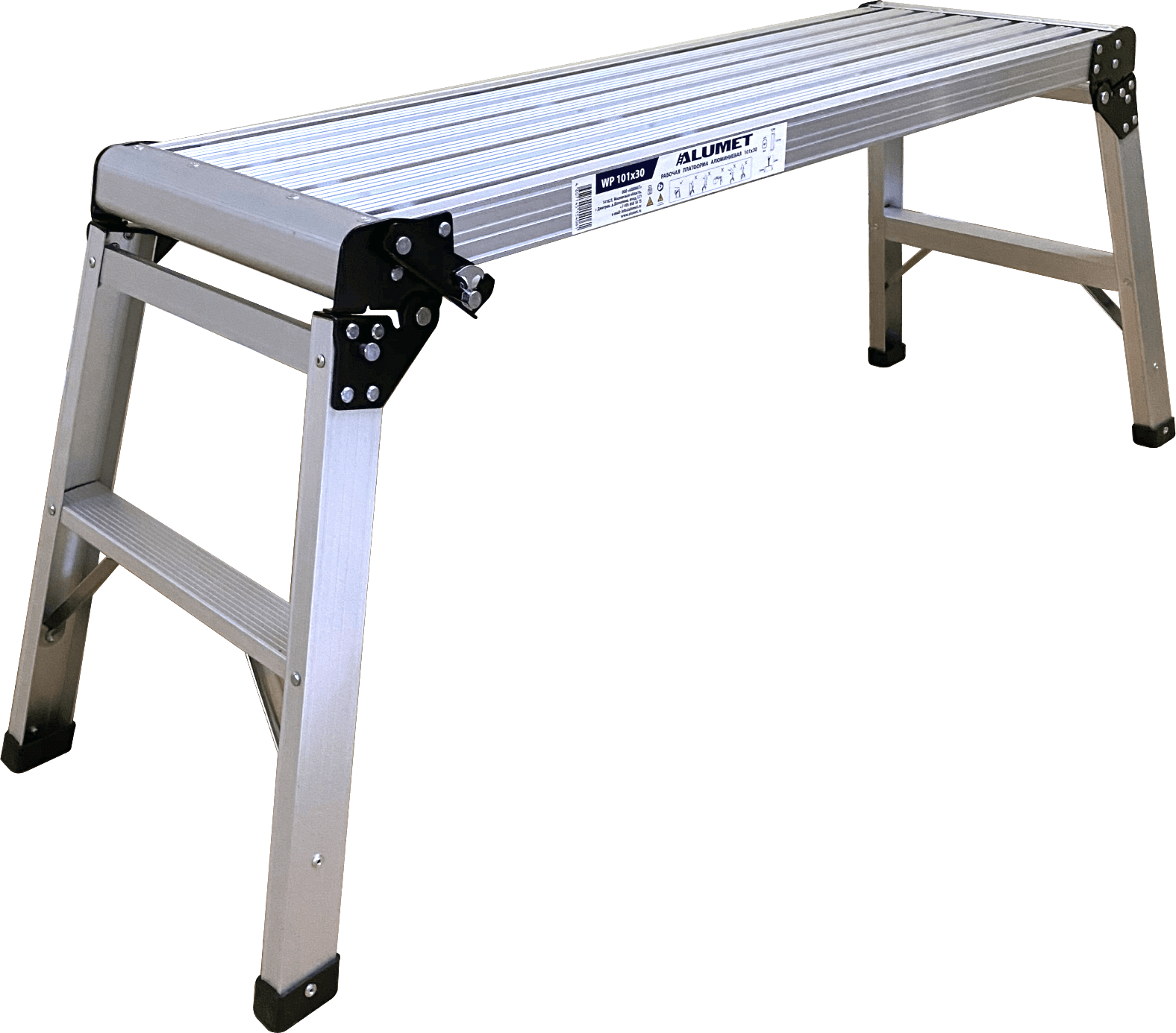 Алюминиевая шарнирная рабочая платформа WP 101x30 ALUMET  - Вид №1