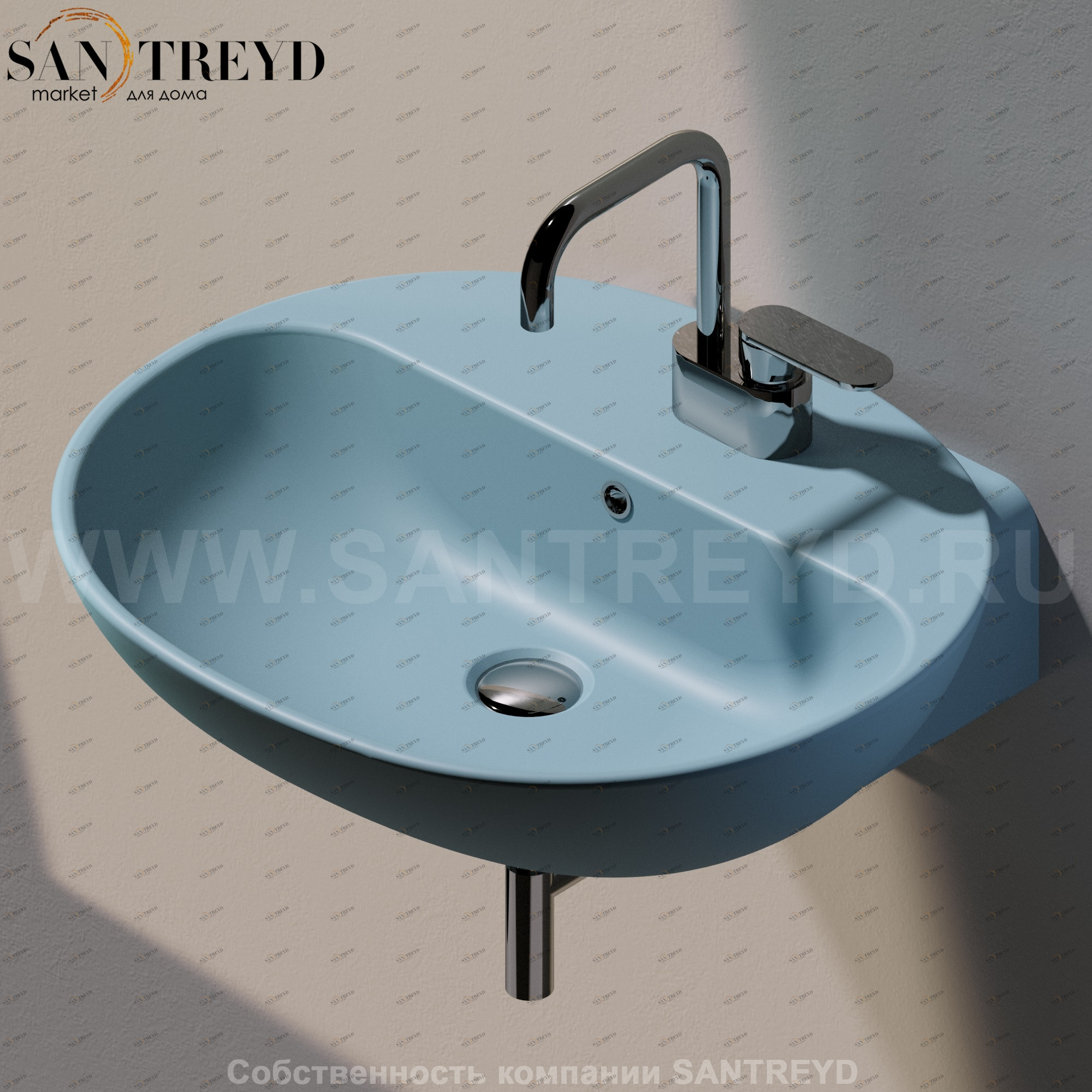 ND5083.5014 Подвесная раковина настенная овальная Ceramica Flaminia Nuda