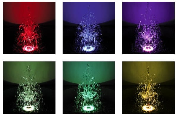 Светодиодная лампа для дайвинга с системой RGB из нержавеющей стали и стекла для фонтанов Proled FOUNTAIN RING 9X 2 WATT TRILED RGB ARCH-00032302 - Вид №2