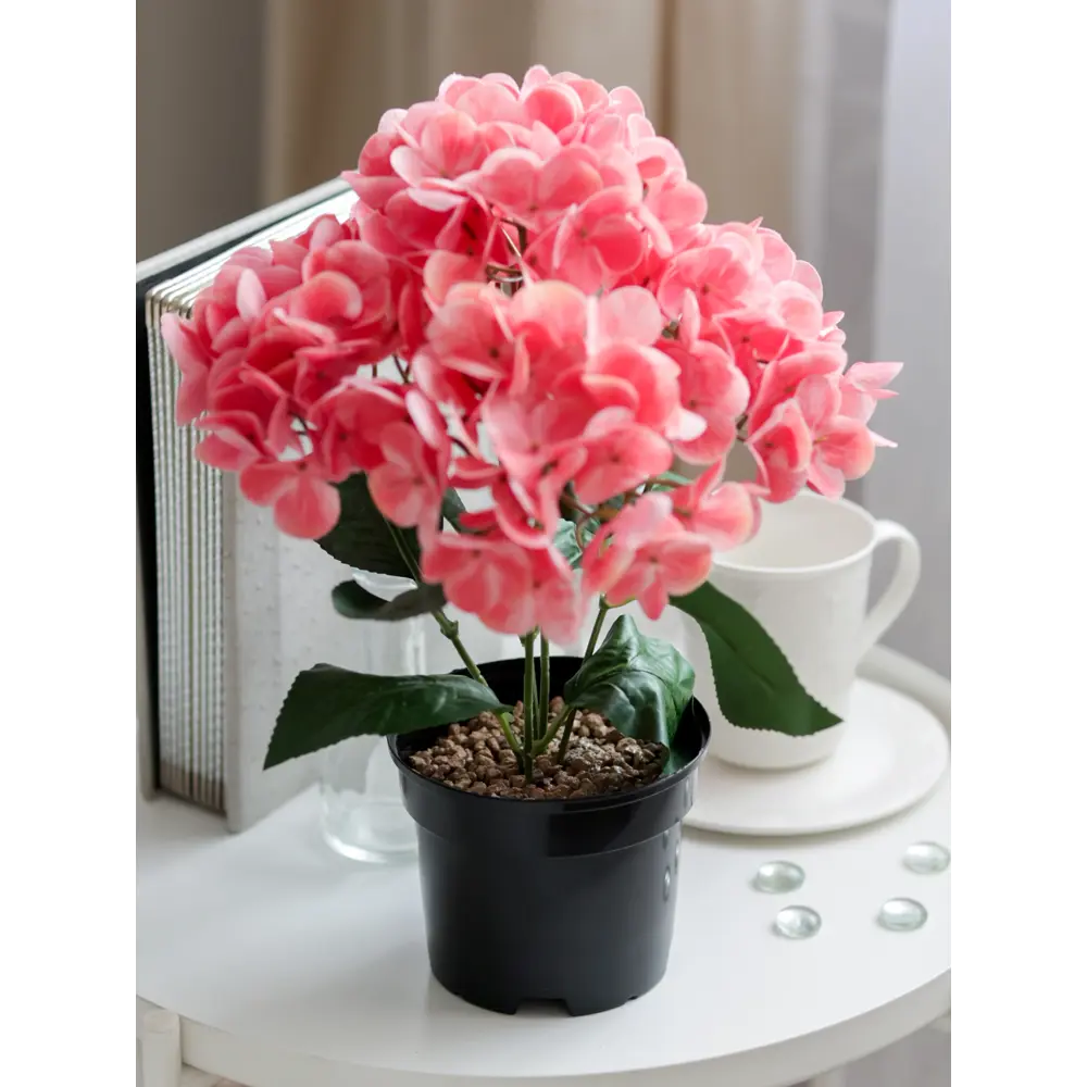 89356237 Искусственное растение в горшке гортензия h35 см цвет розовый STLM-0952900 Santreyd  - Вид №3