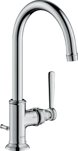 16517000 Смеситель для раковины 210, однорычажный, с рычажной ручкой и сливным гарнитуром AXOR MONTREUX