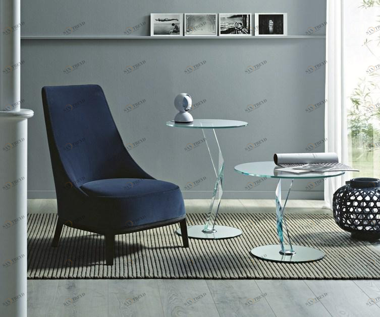 Tonelli Design Круглый журнальный столик из хрусталя sun-id-1480163