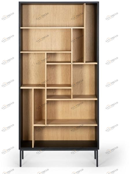 Ethnicraft Открытый книжный шкаф из дуба Oak blackbird 51482