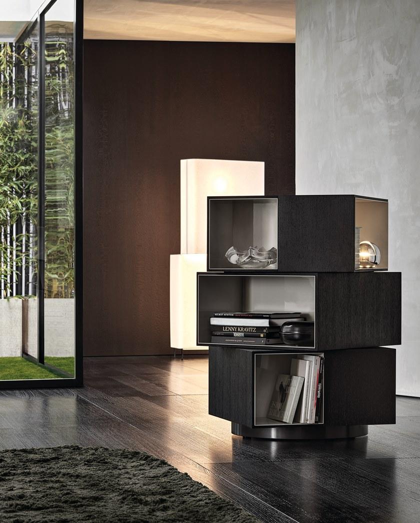 Minotti Стеллаж деревянный поворотный в современном стиле sun-id-1349900 - Вид №1