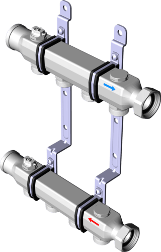 587 567 Модель 1078 Трубопроводные системы  Pexfit Pro  Коллекторы для отопления Santreyd  - Вид №2