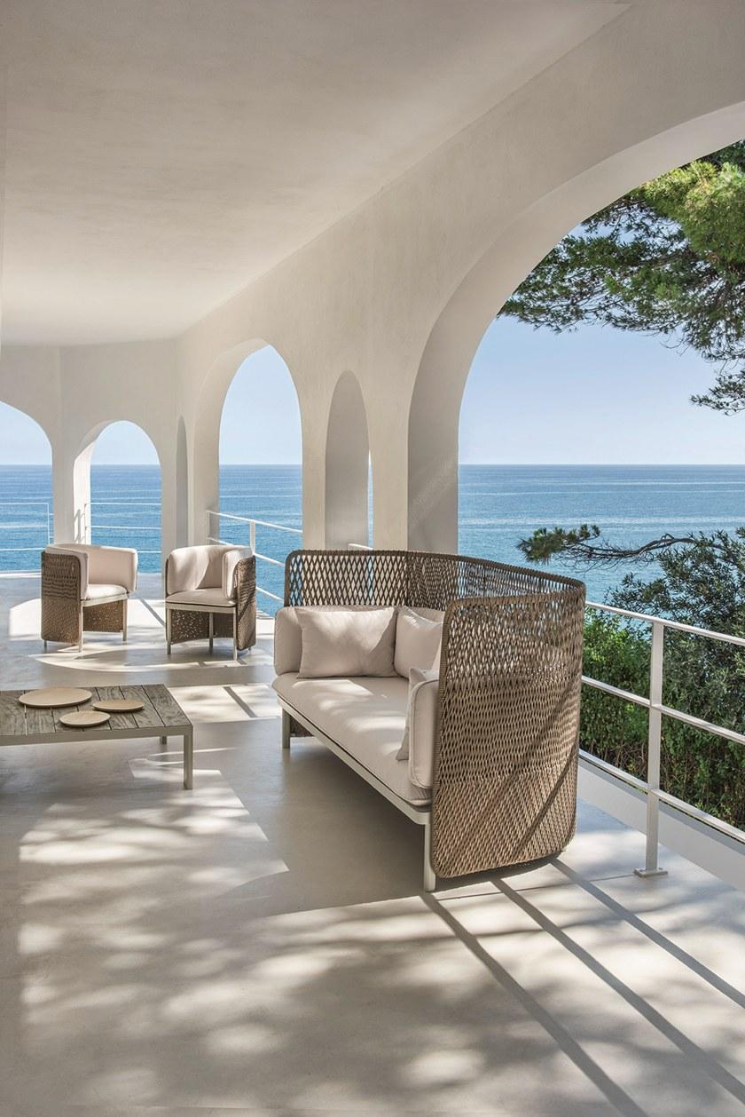 Ethimo Низкий садовый стол из тика Esedra Estqbawd0 - Вид №4