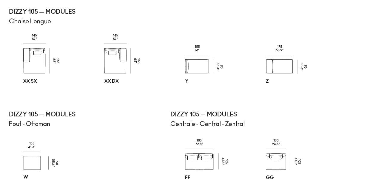 Секционный кожаный диван Casamania & Horm Dizzy ARCH-00010101 - Вид №11