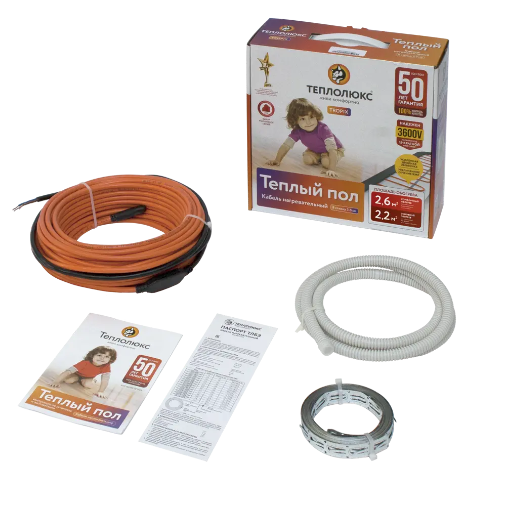 Нагревательный кабель для теплого пола Теплолюкс 23 м, 420 Вт STLM-2201051 - Вид №2