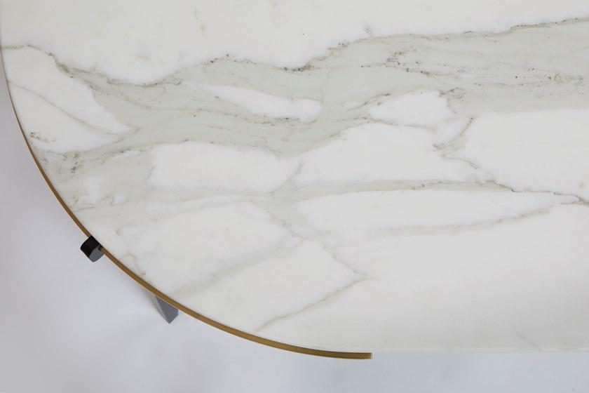 GABRIEL SCOTT Овальный мраморный журнальный столик для гостиной Prong sun-id-1406192 - Вид №13