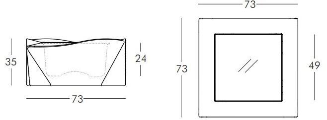 SLIDE Журнальный столик из низкого полиэтилена Kami sun-id-1349118 - Вид №5