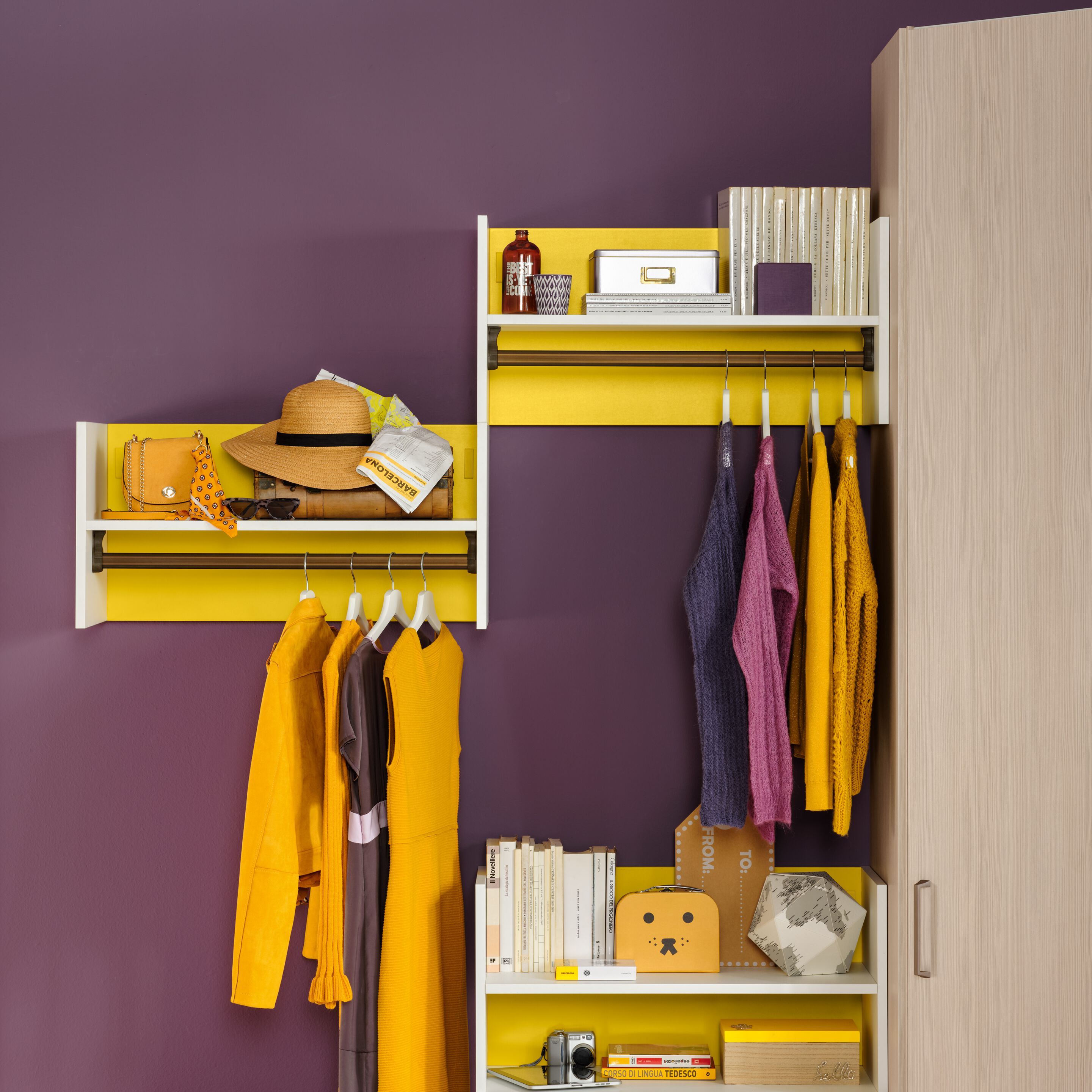 Спальня с гардеробной и мягкой кроватью Moretti Compact YC318 ARCH-00095117 - Вид №4