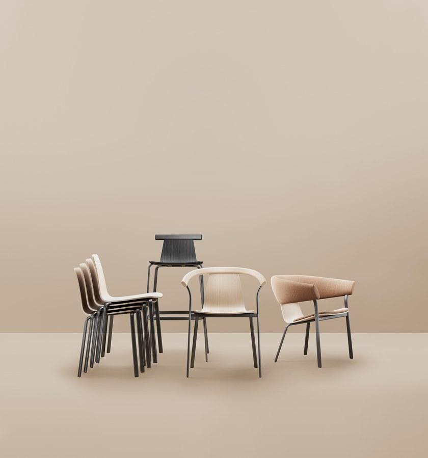 ALKI Штабелируемый деревянный стул Atal sun-id-1345994 - Вид №2