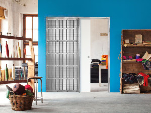 Frameless sliding pocket door system