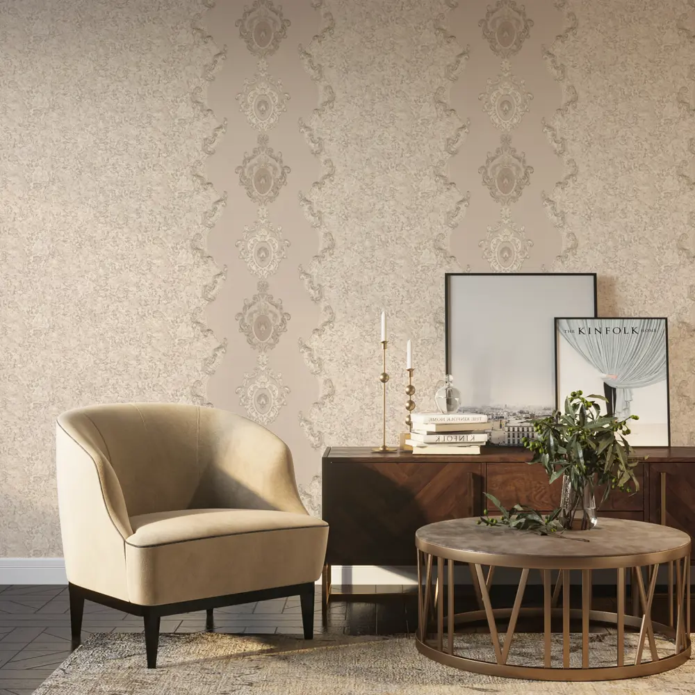 Обои флизелиновые Palitra Life Khiva бежевые 1.06 м PL71772-24 STLM-2104151 - Вид №2